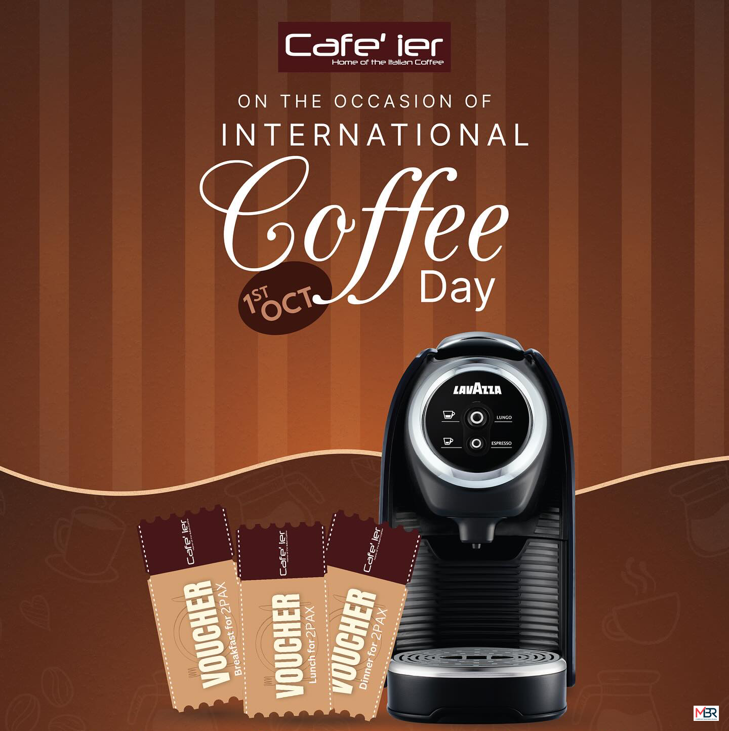 Win a Lavazza Coffee Machine at Café Ier’s International Coffee Day Lucky Draw